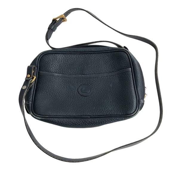 Vintage 90s Dooney and Bourke leather crossbody bag blue - Picture 1 of 12